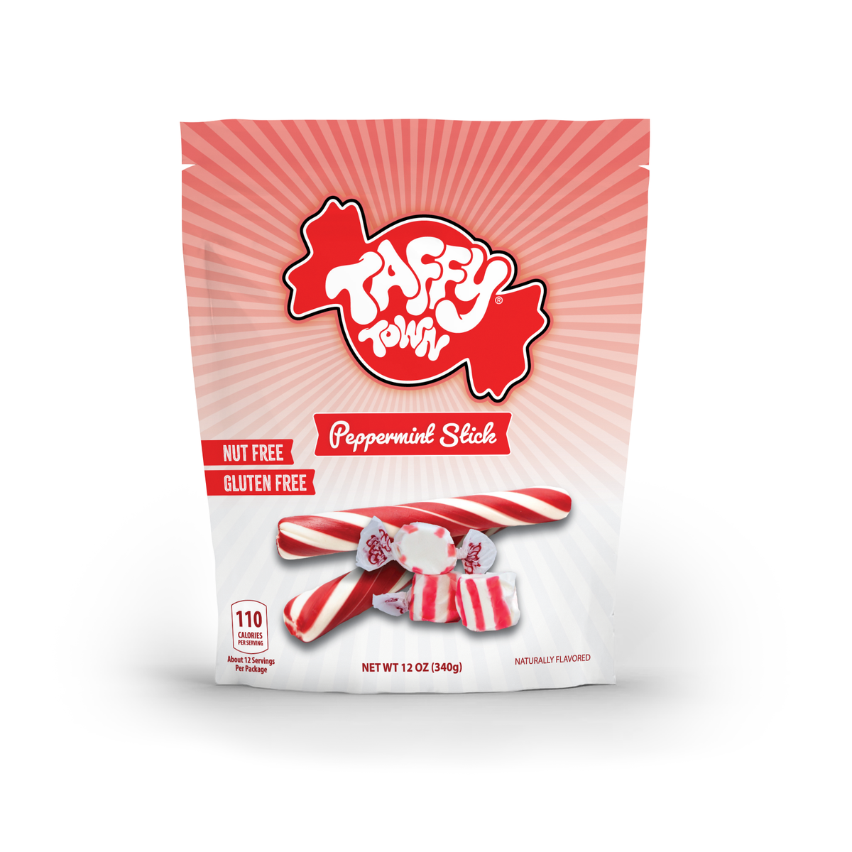 12 oz Peppermint Stick Pouch Bags