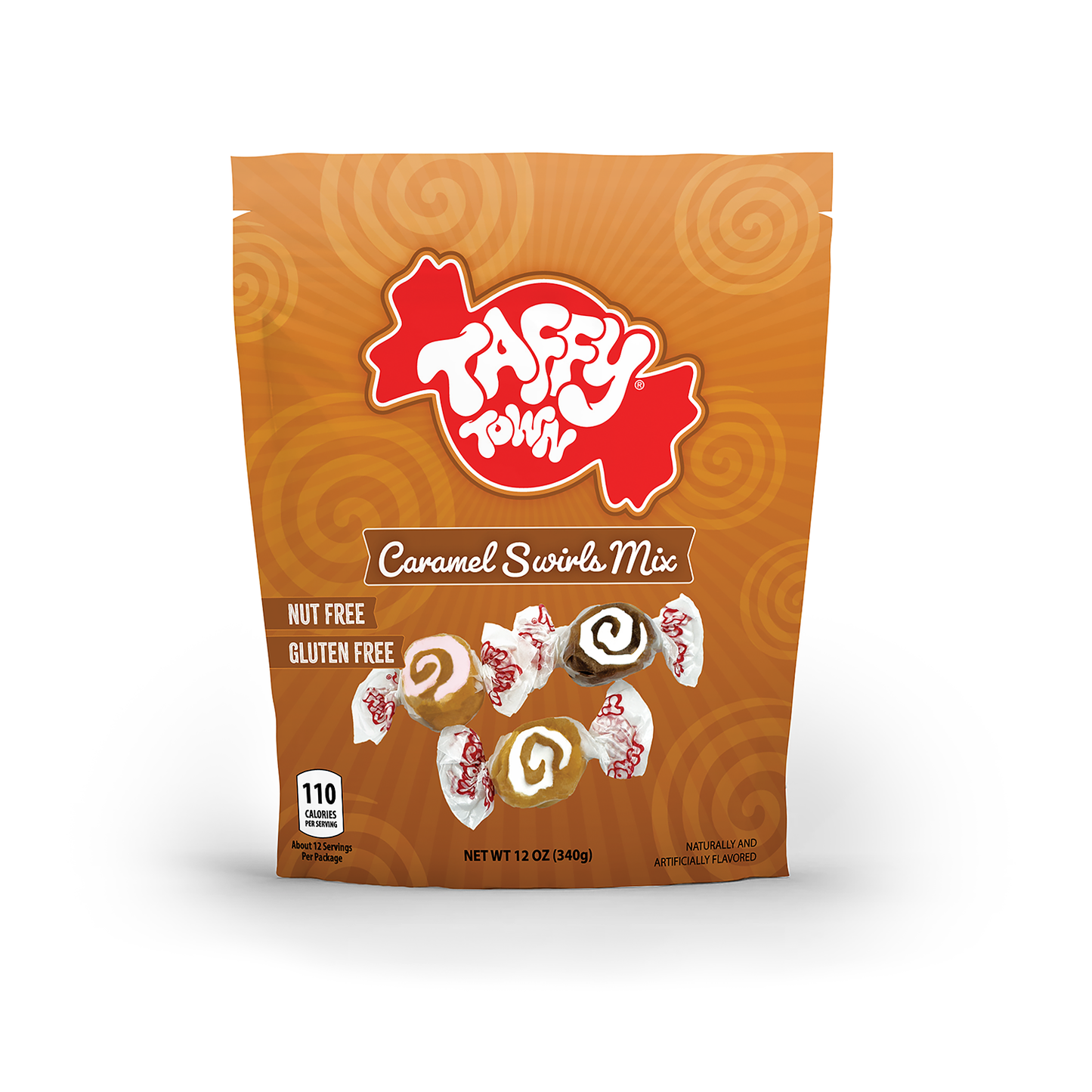 12 oz. Caramel Swirls Pouch Bags